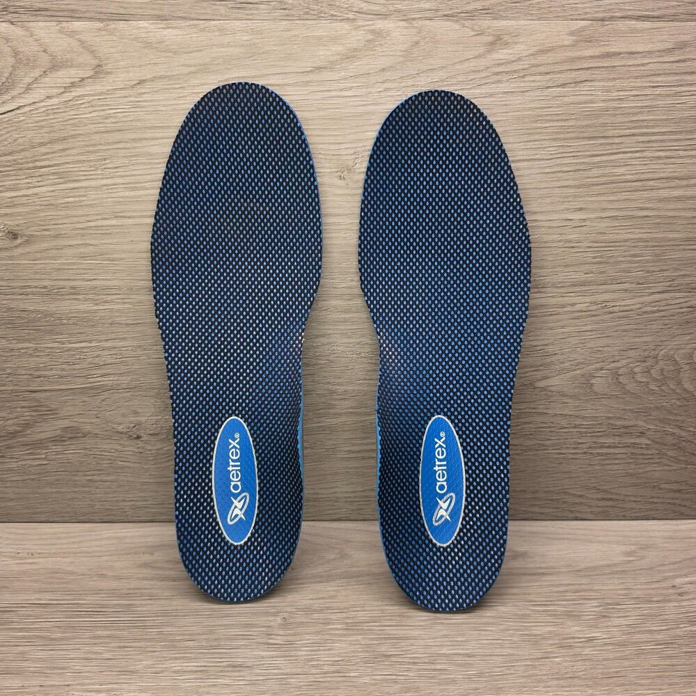 Aetrex Lynco Men’s Size 11 Orthotic Insoles Arch Support Shoe Inserts Blue M11
